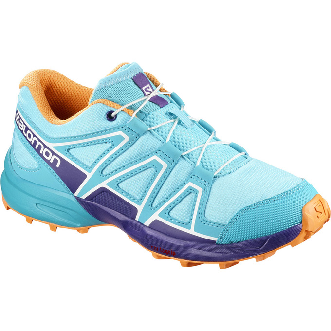 Salomon Singapore Kids Trail Running Shoes - SPEEDCROSS J Light Turquoise | 07982-RMLH